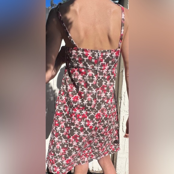 Patagonia Patterned Hemp & Organic Cotton Babydoll Strap Midi Dress Bwn(14) - Picture 11 of 15